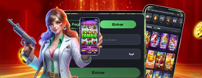 Imagem promocional da yyvip mostrando a plataforma e suas vantagens